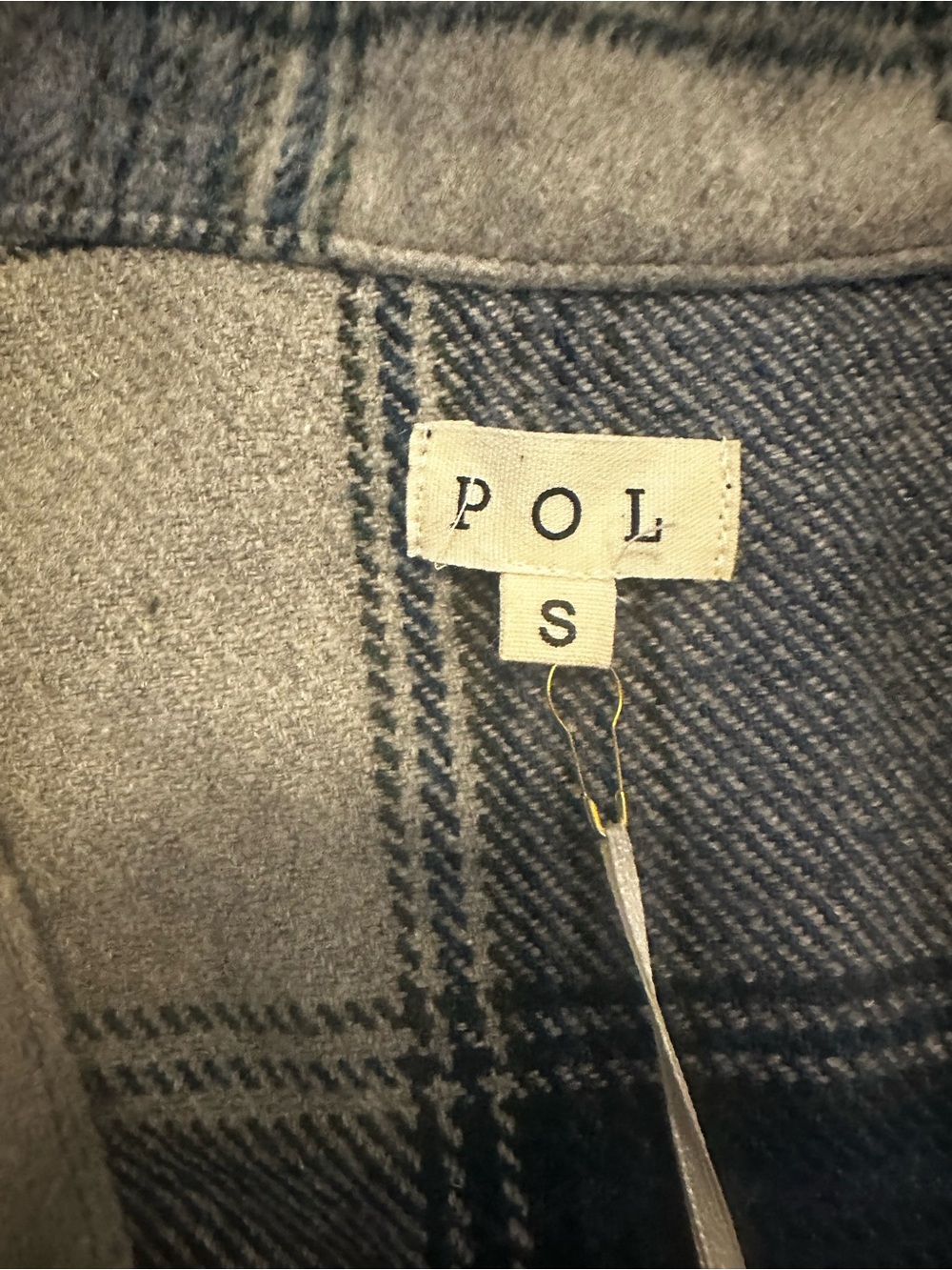 NWT POL Flannel Shirt Jacket - Picture 3 of 4